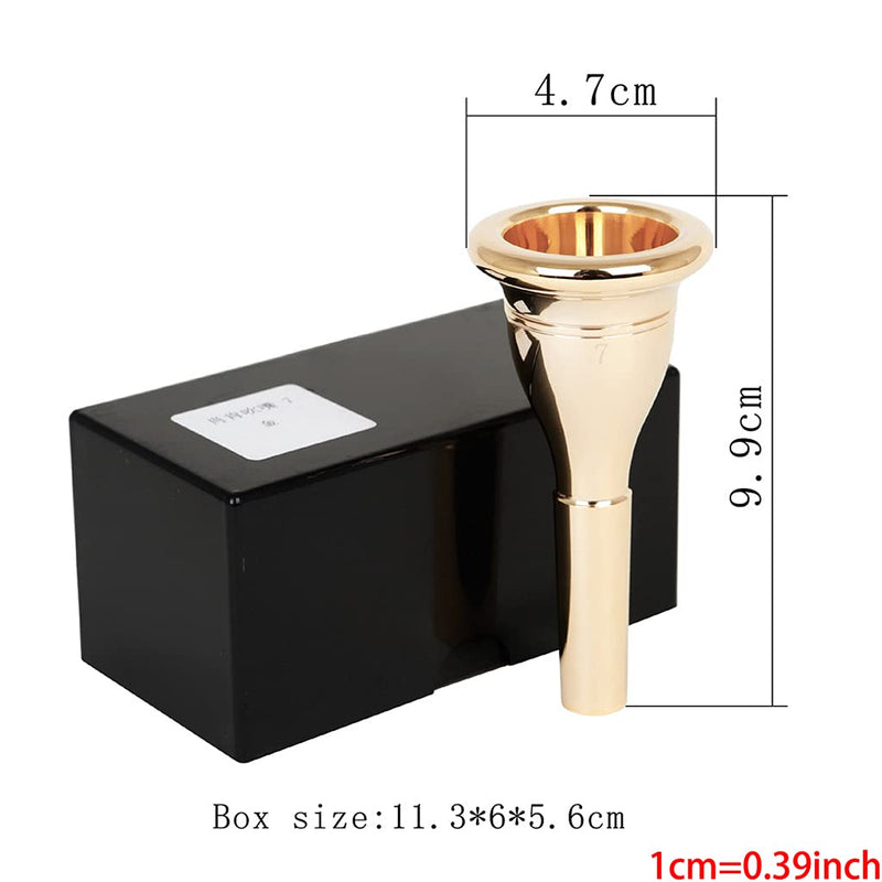 Tuba Mouthpiece Professional Rustproof Mouthpiece Size 7 Mouth Piece Designed for Enthusiasts and Beginners