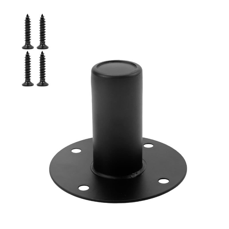 4Pcs Speaker Stand Top Hat, Metal Speaker Cabinet Pole Mount, Speaker Iron Bottom Metal Stand Tripod Stand Dj Stand Speaker Cone Base Audio Speaker Stand Mounts Adapters, 4.25" x 3.15"