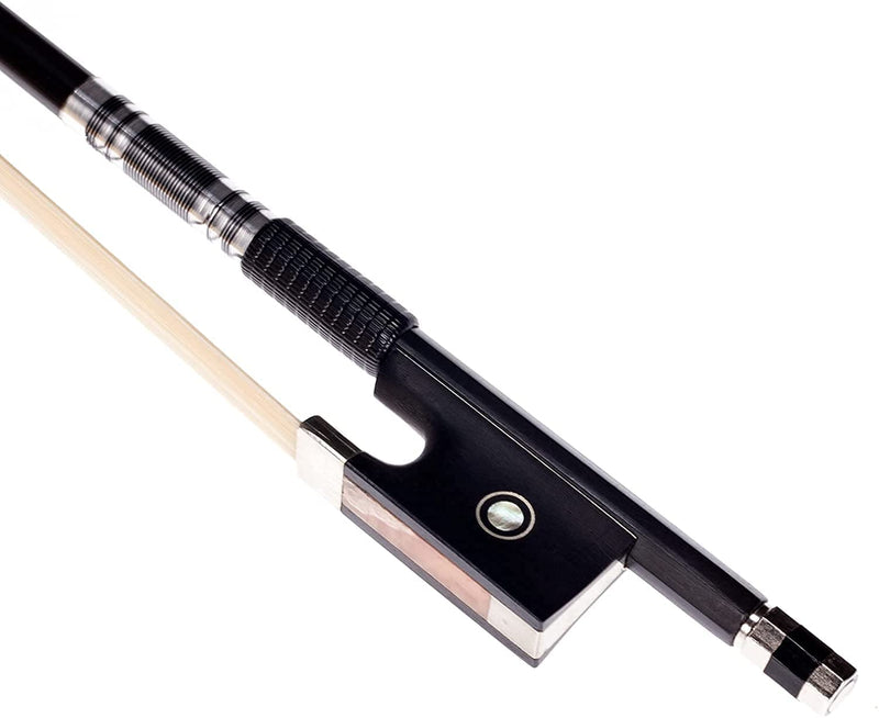 Carbon Fiber Violin Bow 4/4 Full Size Lightweight Fiddle Bow with Deep & Powerful Tone for Advance Level Violins [Carbon Bow 4/4] Carbon bow 4/4 full size