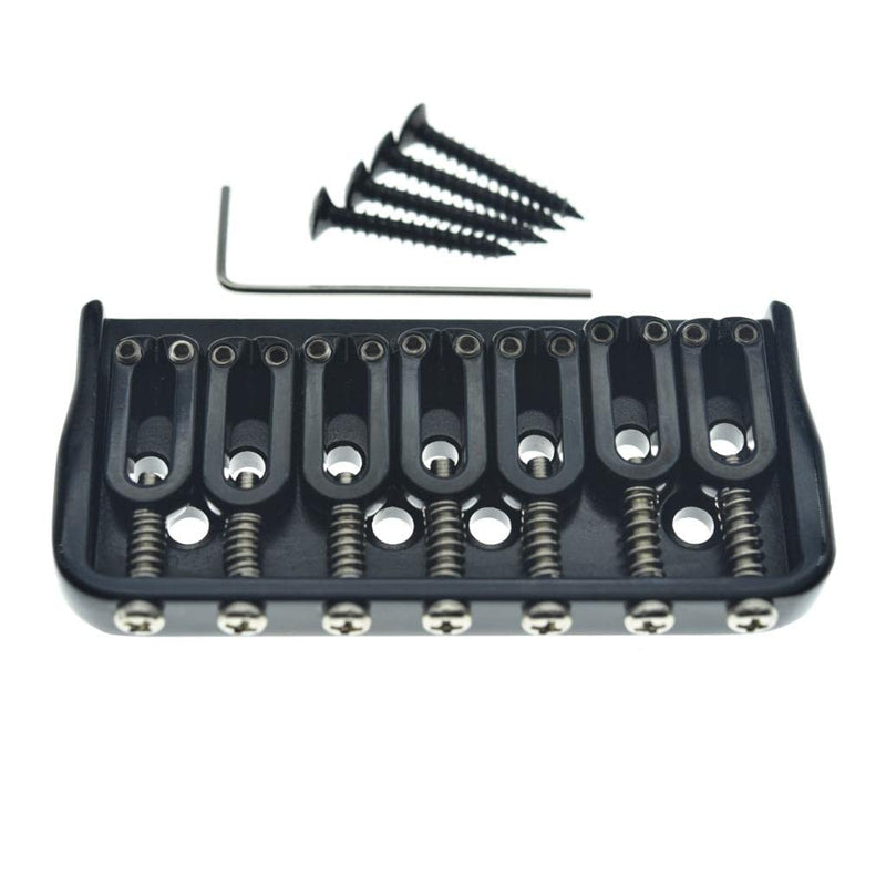 [AUSTRALIA] - KAISH Black 7 String Guitar Fixed Bridge Electric Guitar Hardtail Bridge for Strat/Tele Guitars 7 String Model 