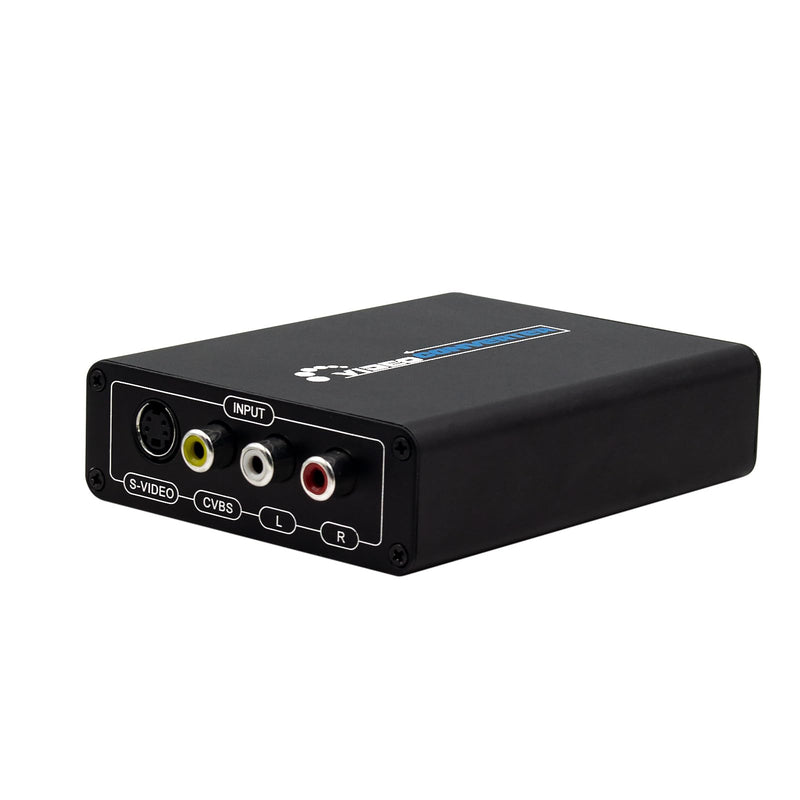 [AUSTRALIA] - Wiistar AV S-Video to HDMI-Compatible Converter S-Video/RCA+L/R Audio to HD+Audio RCA Adapter with Ratio Switch Composite for PAL/NTSC for VHS/VCR/N64/PS2/Wii/DVD HDTV Monitor 
