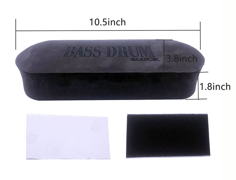 Bass Drum Anchor System Kick Drum Stopper Damper Percssion Accessory Prevent for Drum Set From Slipping Black
