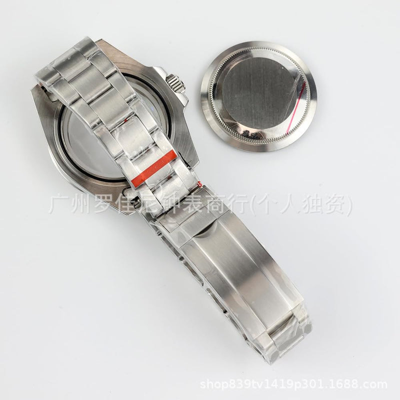 Watch Case with Band for Seiko NH35, Blue Bezel Diver Style Case Set, 904L Stainless Steel & Sapphire Crystal‌