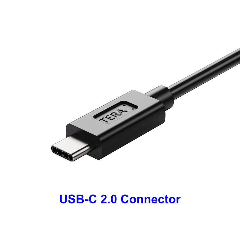 Tera Grand - USB C to RS232 Serial DB9 Adapter Cable with Thumbscrews and FTDI chipset, Supports Windows 11, 10, 8, 7, Vista, XP, 2000, 98, Linux and Mac, 3 Ft 3 Feet