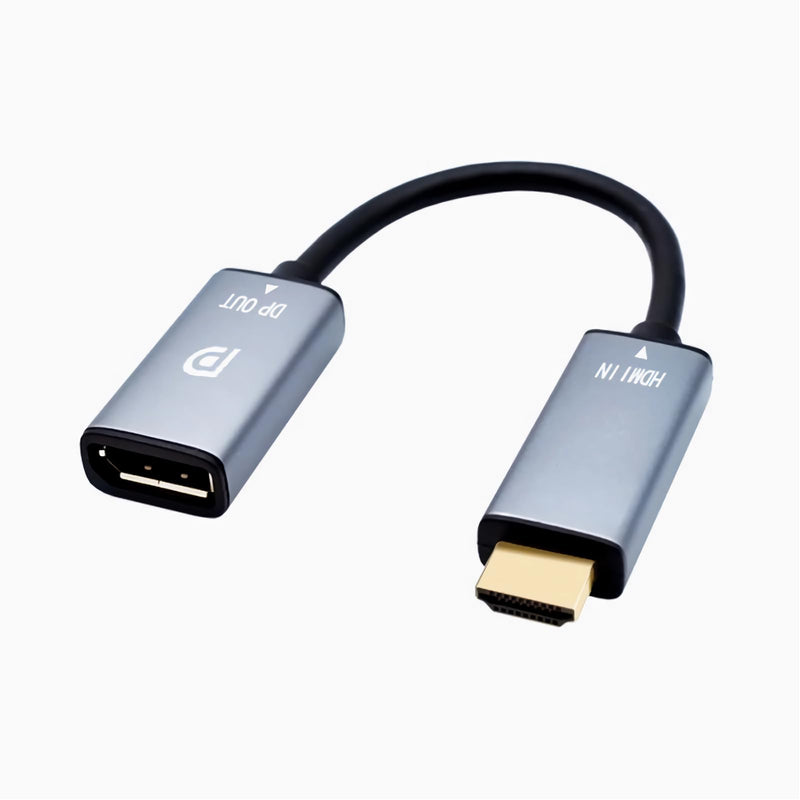 HDMI to DisplayPort Adapter 4K@60Hz High Speed HDMI Male to DP Female Converter Cable Compatible for PC Graphics Card Laptop Mini NS PS5/4 Xbox One/360