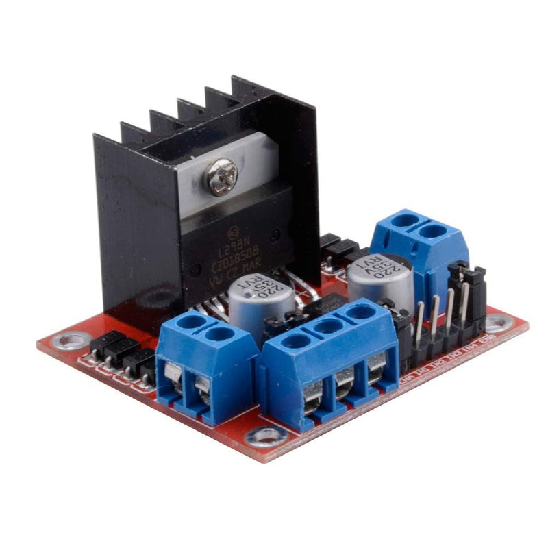 zalati Motor Drive Controller Board L298N Dual H Bridge DC Stepper Motor Driver Module Compatible with Arduino