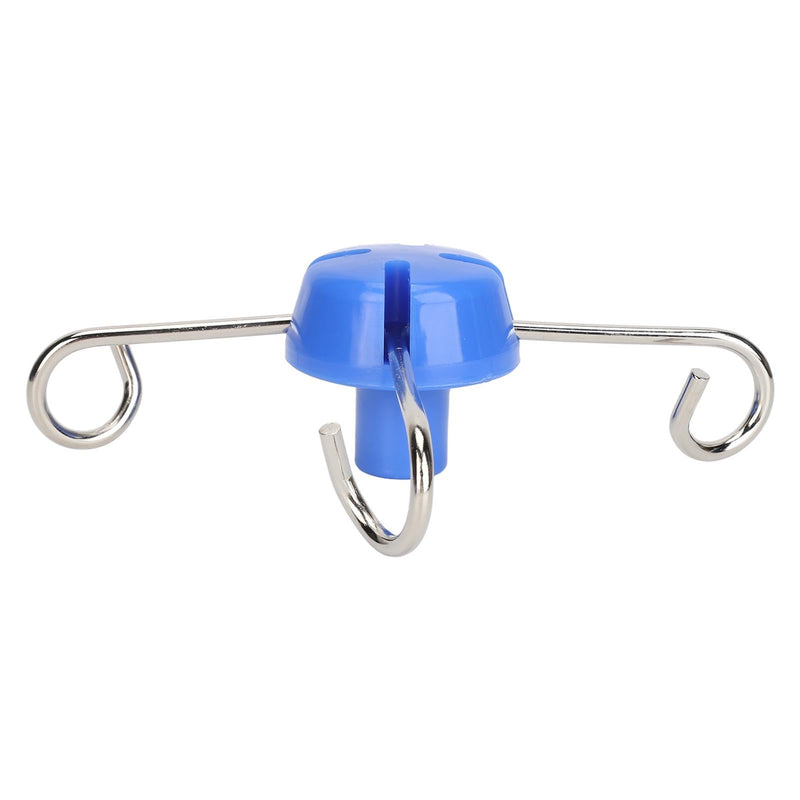 2 Pieces Infusion Stand Hanging Hooks, Infusion Stand Hook with 4 Hangers, Vertical Metal Infusion Stand Hook, Dropper Bag Hanger Hook for Home Hospitals