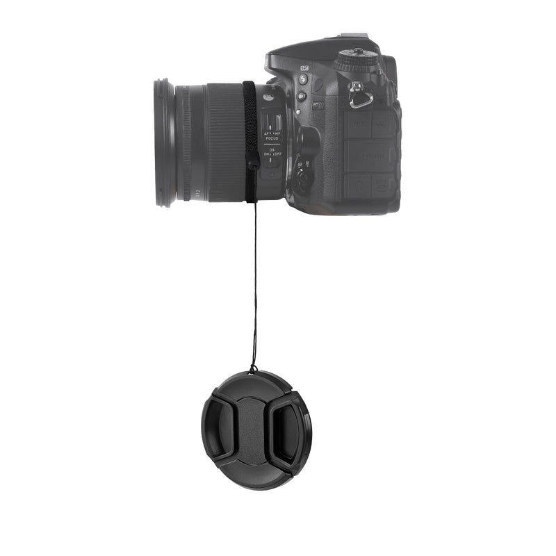 2 Pack 58mm Center Pinch Front Lens Cap Compatible with Canon EOS Rebel T7 T6 T5 T100 4000D T8i T7i T6s T6i T5i T4i T3i T2i T1i SL3 SL2 SL1 XSi XTi with EF-S 18-55mm Kit Lens (58mm)
