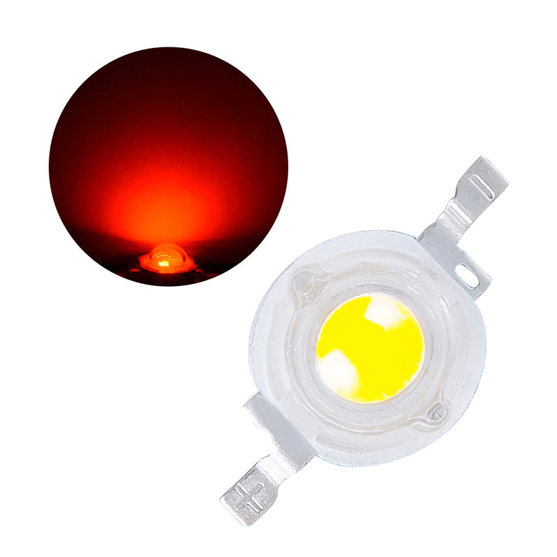 (Pack of 20) 1W Red Led Beads, Led Chip Lamp Bulb for LED Stage Lights