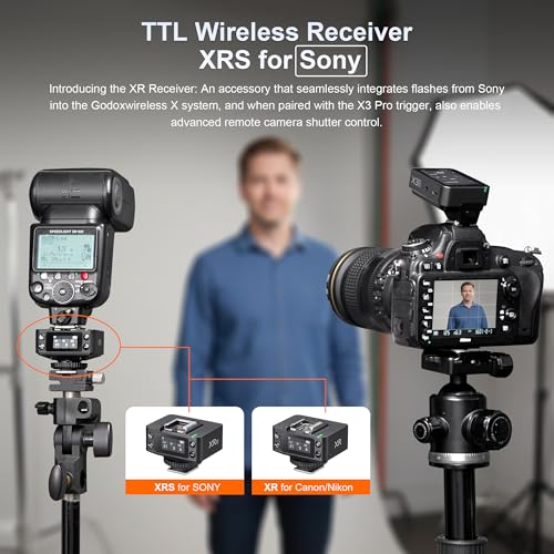 Godox XR 2.4G TTL High Speed Sync Wireless Flash Trigger,Remote Flash Receiver (for Sony)