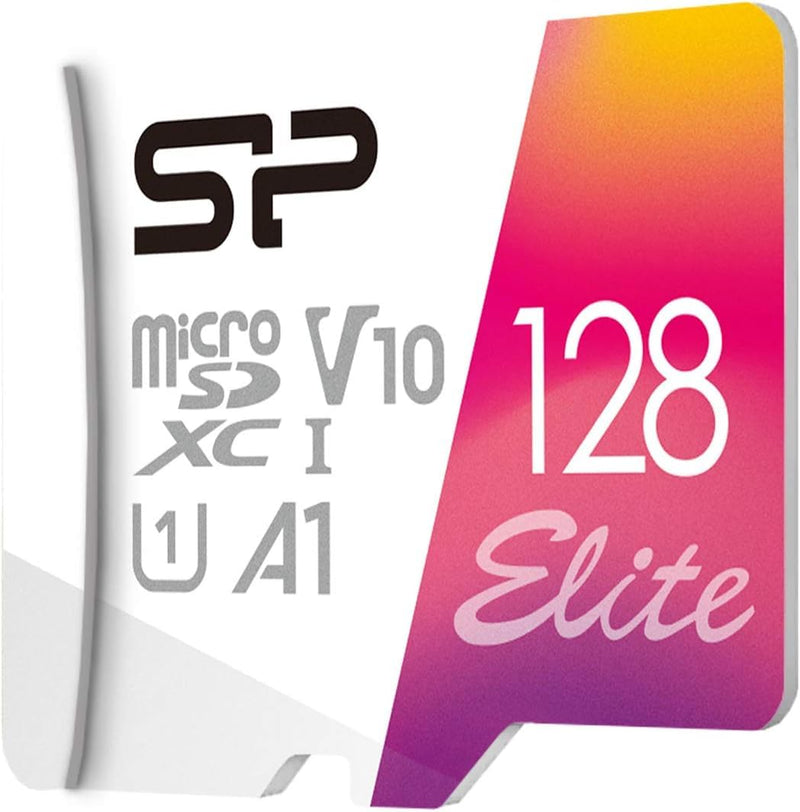 Silicon Power 3-Pack 128GB Elite UHS-I microSDXC Memory Card with SD Adapter 3x 128GB