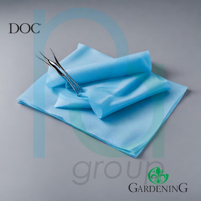DOC Sterile Surgical Wipes TNT 50 x 75 cm Pack of 10 Waterproof Surgical Pads in conjunction with TNT + PE Size 50 x 75 (Pack of 10)