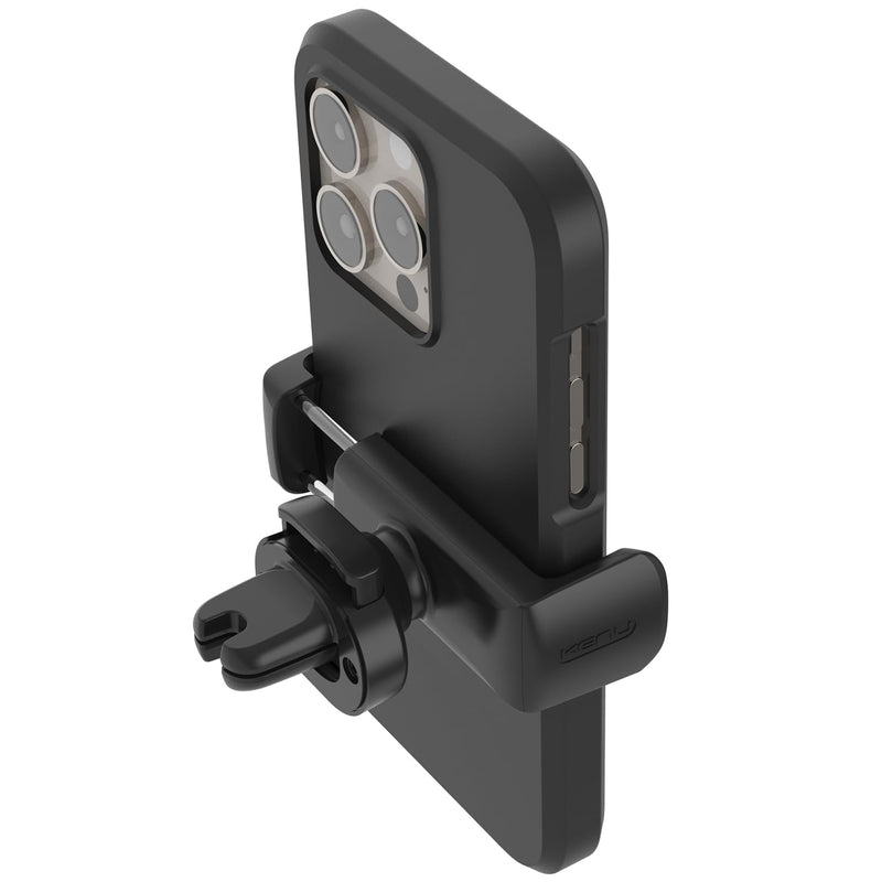 Kenu Airframe Pro | Universal Vent Car Phone Mount Holder for iPhone, Android, Pixel, Samsung, LG, Moto, Huawei, Nokia, and Large to XL Smartphones Black Large to XL Phones