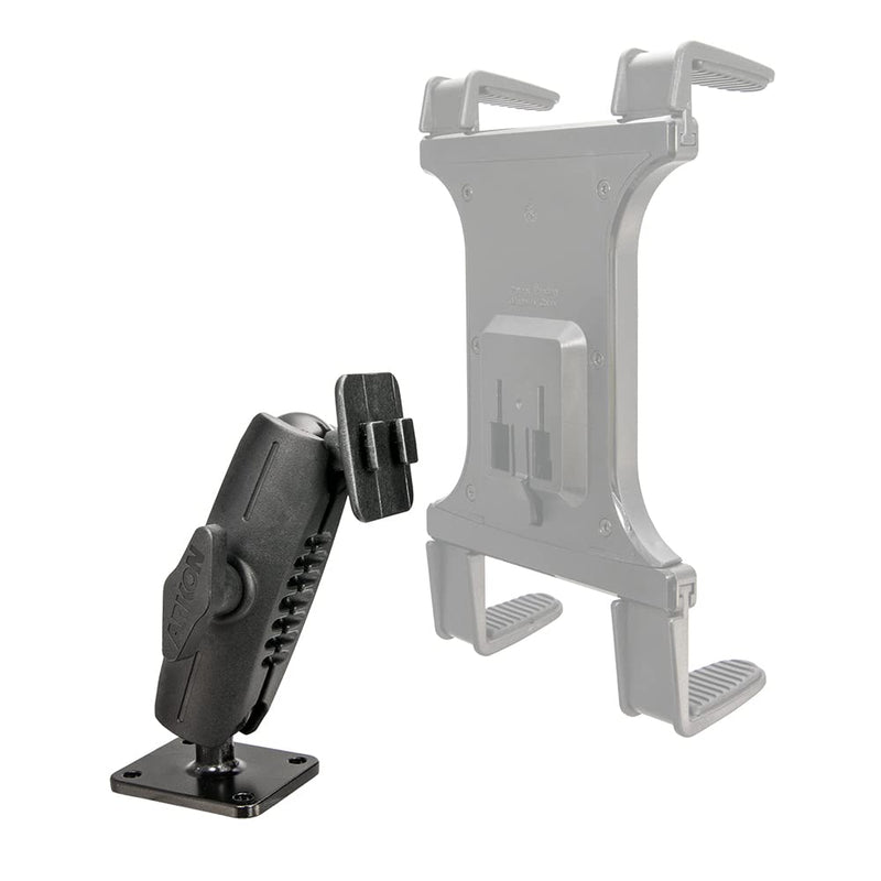 Arkon Mega Grip Universal Phone Holder for iPhone 12 11 Pro Max XS XR X Galaxy Note 20 10 Retail & Heavy Duty 4 Hole AMPS Car or Wall Mounting Pedestal for Dual T Pattern Smartphone and Tablet Holders Holder + 4 Hole AMPS Car Holders
