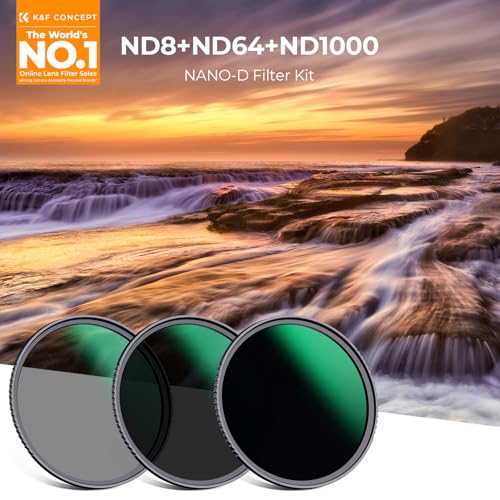 K&F CONCEPT 55mm ND8 ND64 ND1000 ND Lens Filters Kit