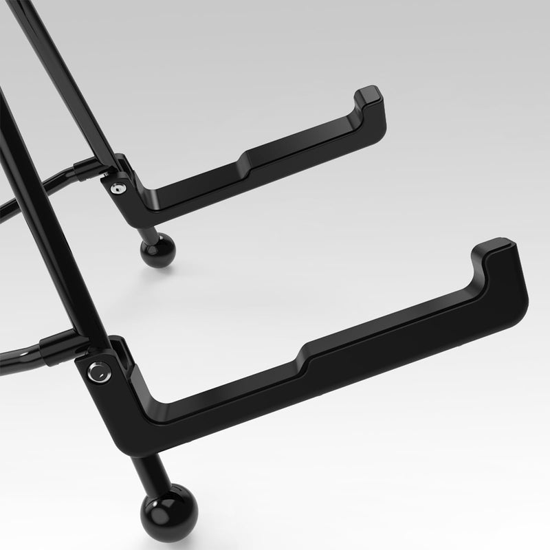 nalu Upgraded Foldable Guitar Stand, A-Frame Metal Folding Holder – Portable & Durable Floor Tripod for Acoustic/Electric Guitar, Bass, Banjour (Large) Large