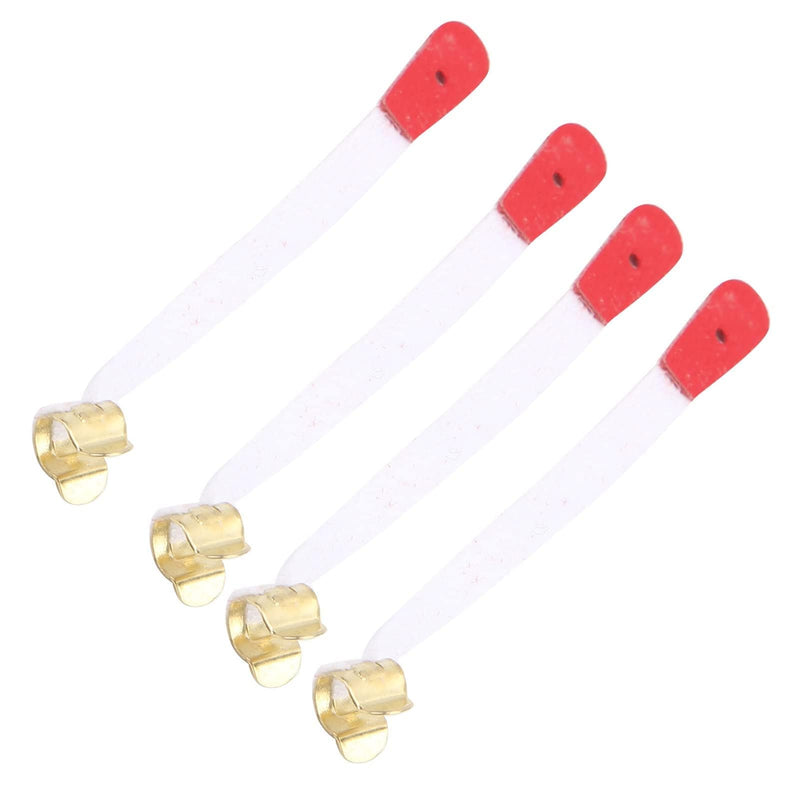 50Pcs Piano Bridle Straps Replacement Piano Spring Clips Repair Parts 75x5mm/ 3 x 0.2inch Bridle Tape White And Red PianoAccessories
