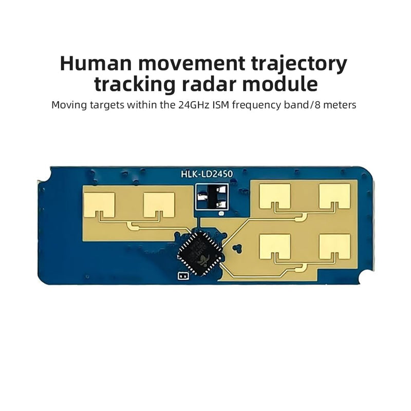 JMT HLK-LD2450 24GHz Trajectory Sensor, ISM Smart Home, Human Motion Tracking, Ra·DAR Induction Module, Distance Angle, Speed Measurement (Pack of 5) 5Pcs