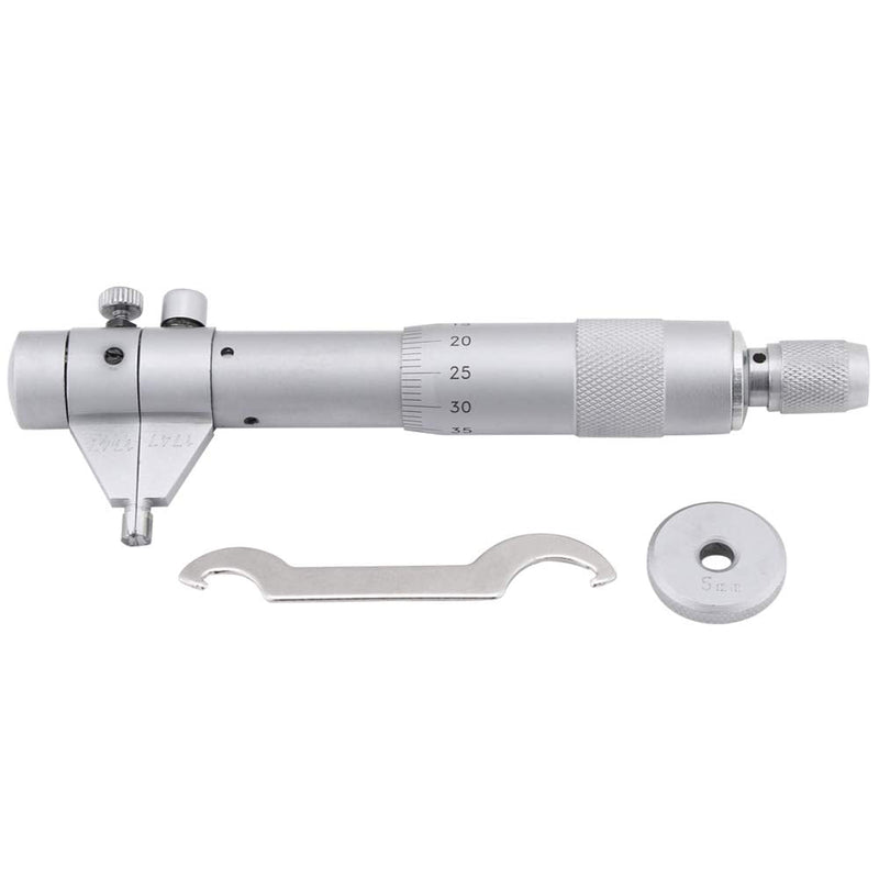 Inner Micrometer, Vernier Caliper, Inner Micrometer Set, 5-30 mm, Metric Inner Diameter Micrometer Set, 0.01 mm Accuracy, Internal Bore Hole Vernier Caliper Type with Storage Box