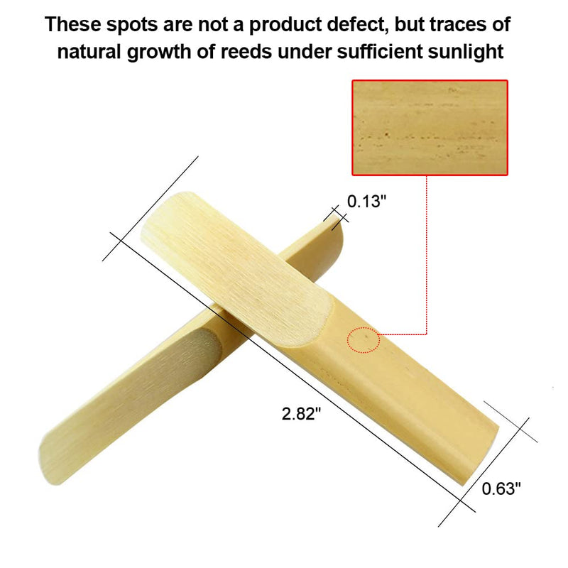 10 Pack Alto Saxophone Reeds 2.0/2.5/3.0, Alto Sax Reeds Strength 3.0 with Storage Box, Traditional Reeds for Alto Saxophone