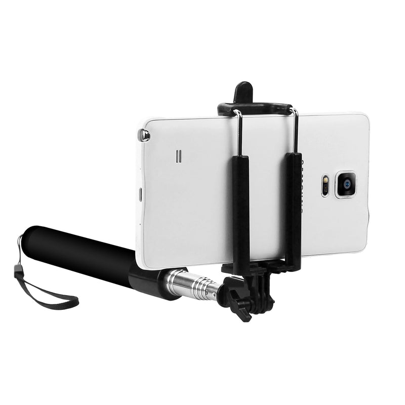 Self-Portrait Stick: Cellet Premium Wireless Selfie Stick Extendable and Adjustable Compatible to Apple iPhone 15, 15 Plus, 15 Pro, 15 Pro Max, Galaxy S24, S24+, S24 Ultra and More