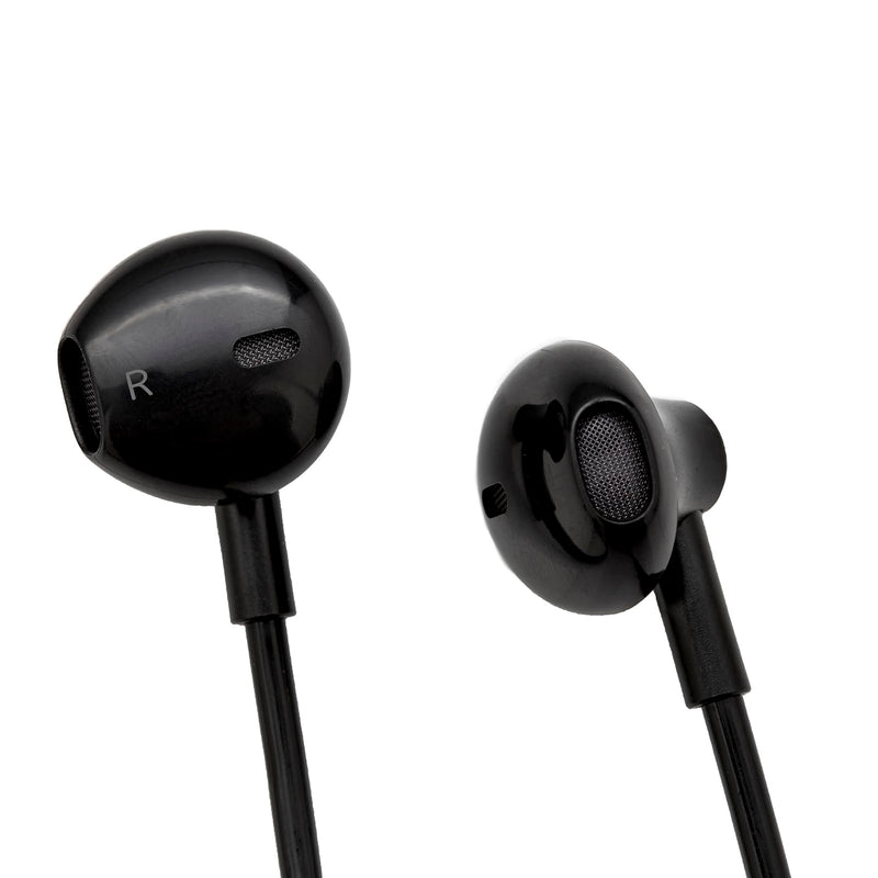 Wired Air Tube Anti-Radiation Headphones with Microphone, USB-C Plug, Radiation-Free Safe Earbuds for iPhone 15/16/17 Series, Android Phones& All USB-C Devices. (Black) Black