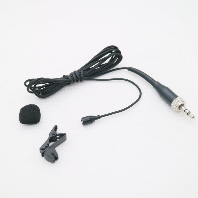 Tie Clip On Lavalier Microphone for Sennheiser Wireless Pocket System 3.5mm Lock Jack