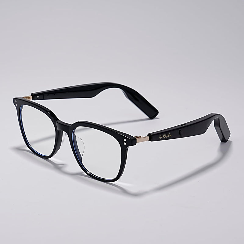 GoRhythm AI Smart Glasses with Bluetooth Safety For life Face-to-Face AI Wireless Translation & Call Translation for Hands-Free Music Playback and Calls,audio glasses,UV Protection,Waterproof.