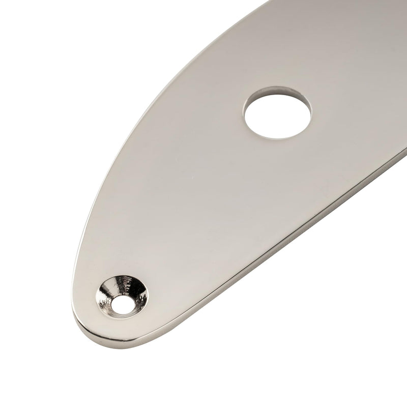 Musiclily Pro Steel 3-Hole Bass Control Plate for Vintage PB/Tele Bass Style Electric Bass, Nickel