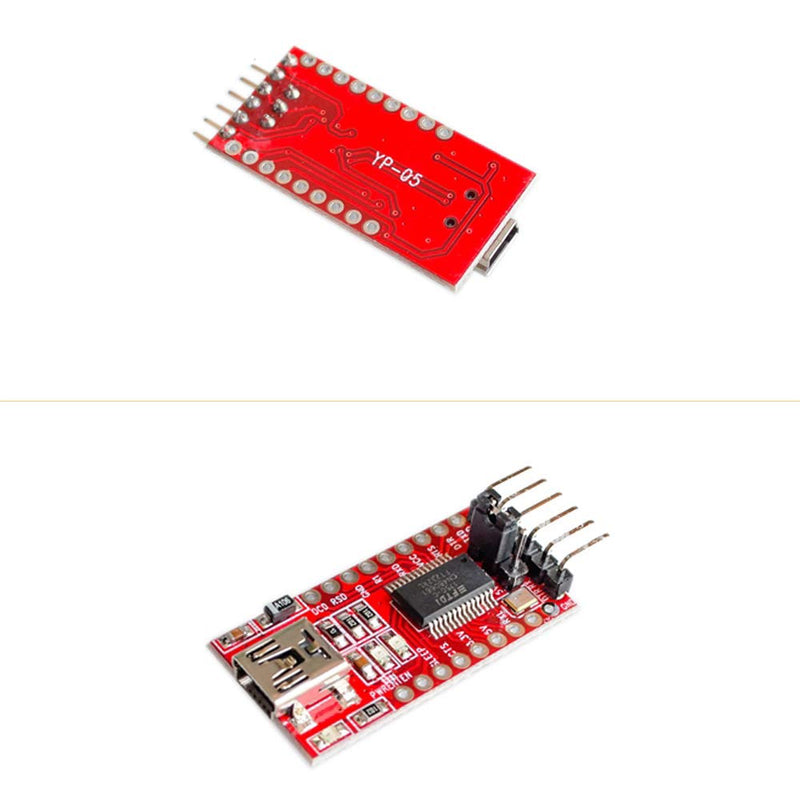 Comimark 2Pcs FT232RL FTDI USB 3.3V 5.5V to TTL Serial Adapter Module for Arduino Mini Ports