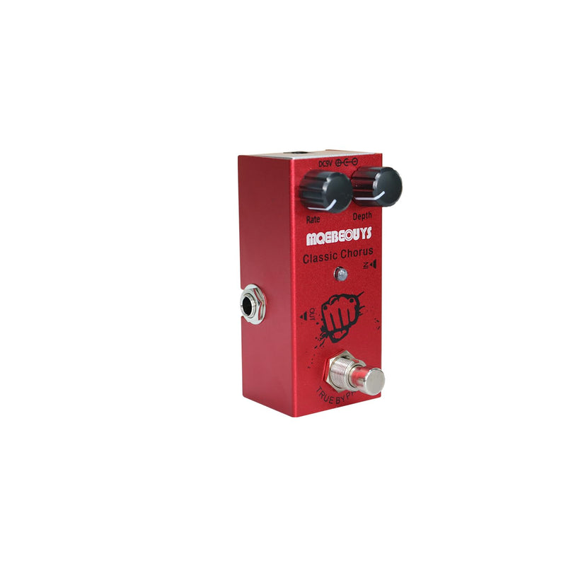 Electric Guitar Effects Pedal Mini Single Type DC 9V True Bypass Equipped with USB5V to 9V boost cable (Classic Chorus) Classic Chorus