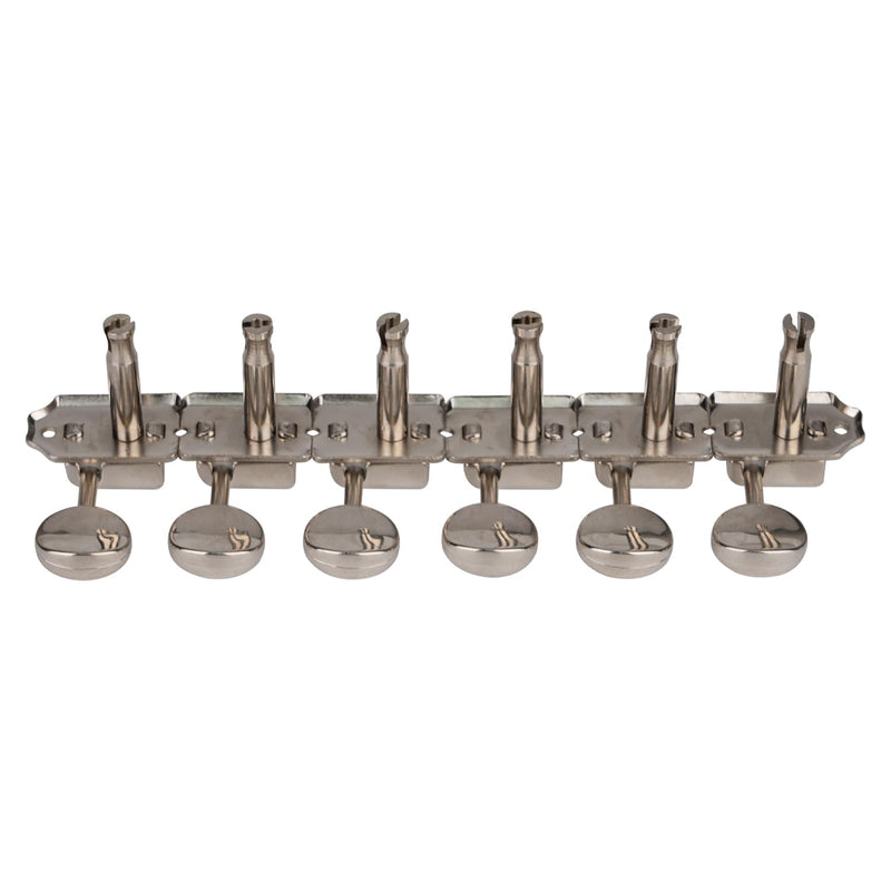 [AUSTRALIA] - 1Sets 6 inline Vintage Guitar Tuners Tuning Pegs Machine Heads for Squier Fender Strat/Tele Style Electric Guitar Nickel 