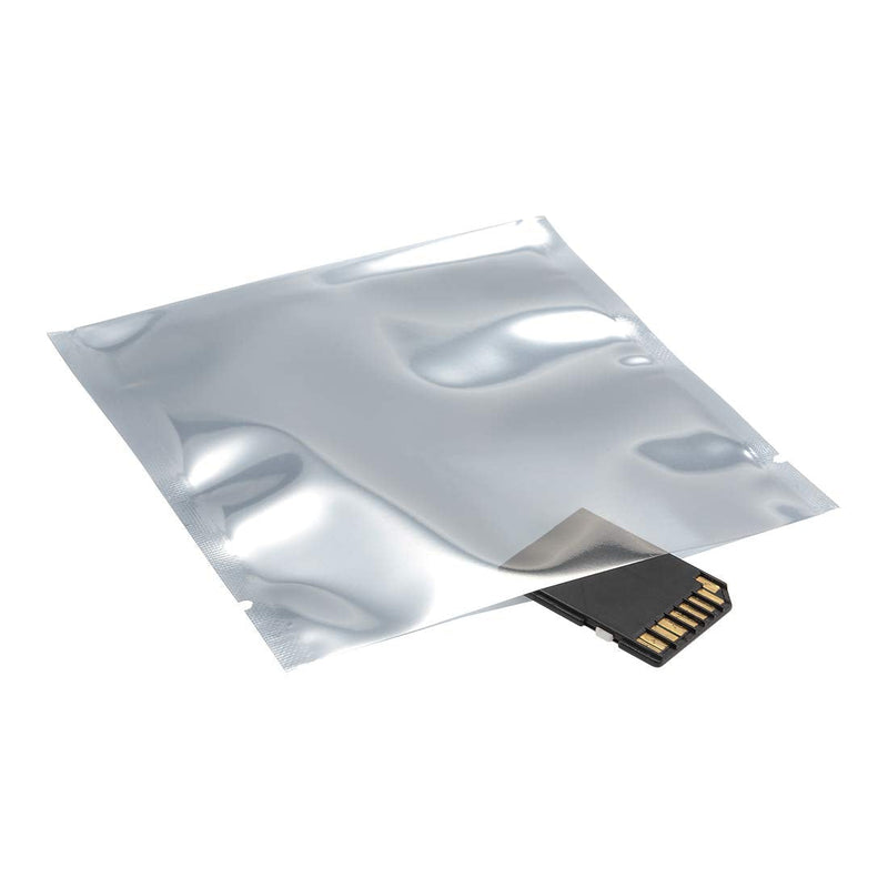 uxcell Antistatic Shield Shielding Bag, Flat Open Top Anti Static Bag for Electronic Devices, 4x4 inch(100x100mm), 25 PCS