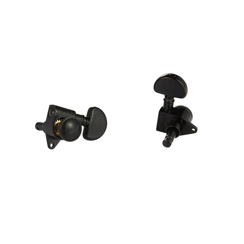 KAISH Black 3+3 Guitar Locking Tuners 21:1 Locking Tuning Machines Guitar Locking Tuning keys for USA LP/Les Paul/SG/ES or Acoustic Guitars