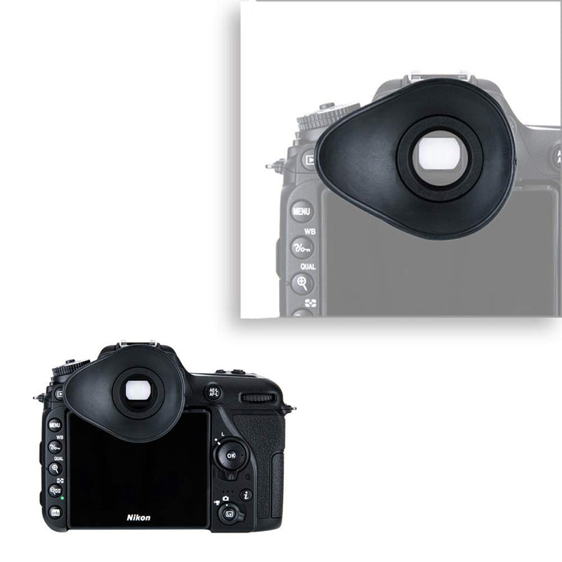 JJC Oval Eyecup Eyepiece Viewfinder for Nikon D7500 D7200 D7100 D7000 D5600 D5500 D5300 D3500 D3400 D780 D750 D610 D90 D80 & More, 360° Rotatable Design Replaces Nikon DK-25/20/21/23/24 Eye Cup Oval Design