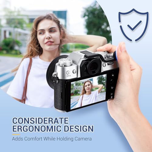 Soft Eyecup Eyepiece & Metal Thumb Grip Support for Fuji Fujifilm X-T50 XT50 Camera