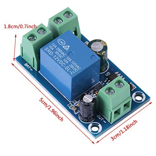 Yinhing Power Supply Controller, DC Power/Battery Switch DC 12V 24V 36V 48V 10A Power Supply Battery Controller Emergency Automatic Switch Module