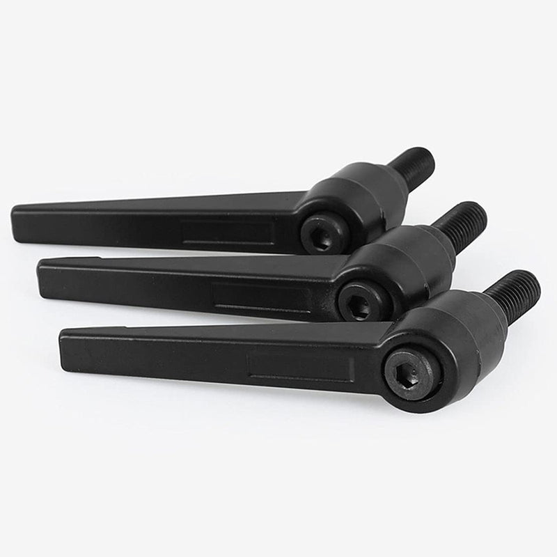 Anawakia Set of 4 Clamping Lever Handles, M5 Stainless Steel Male Thread, Adjustable Handle, Machine Handles, Clamping Lever External Thread (25 mm) 25mm