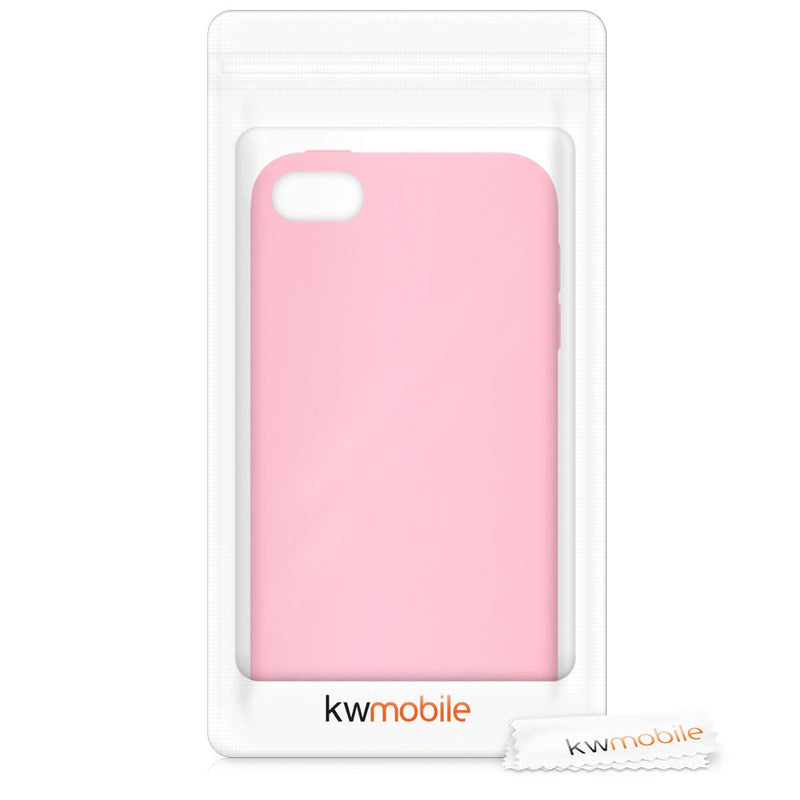kwmobile TPU Silicone Case Compatible with Apple iPod Touch 6G / 7G (6th and 7th Generation) - Case Soft Flexible Protective Cover - Light Pink