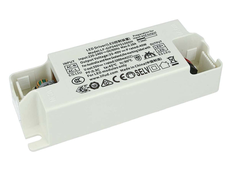 LED Driver DC 1000mA 33V-40V DC 40W Constant Current Supply for LED Panel 60 x 60 cm