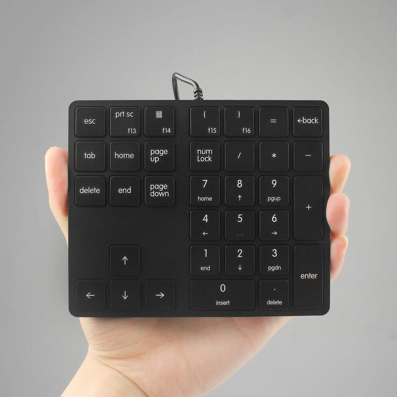 Numeric Keypad 34 Keys (30%) Mini Multifunctional Wired Numpad Portable Keypad Black Magicforce by Qisan