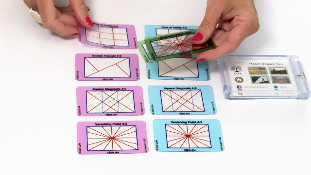 Basic Directors Viewfinder Set, 4 Layouts, 12 Cards Set - Basic