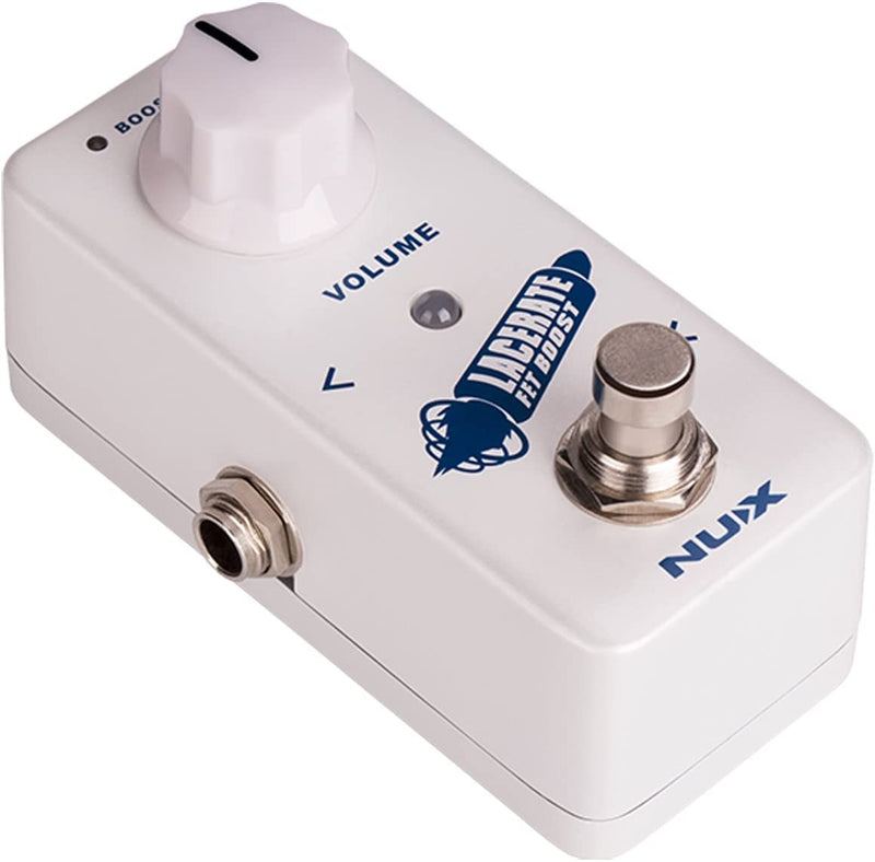 NUX Lacerate Mini Booster Pedal Bundle with 9V Power Supply