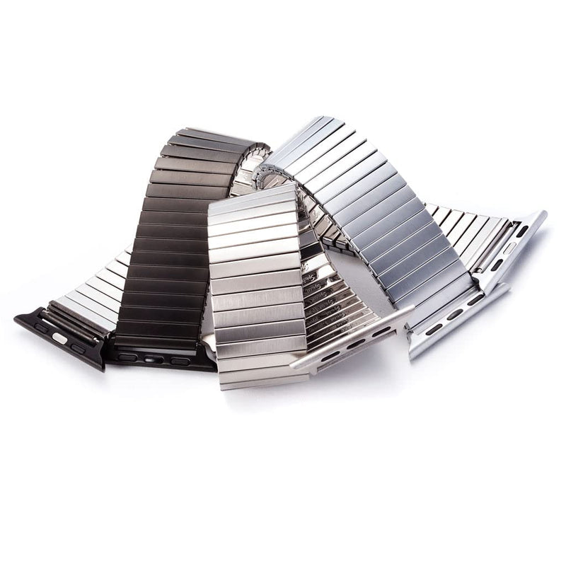 Speidel Twist-O-Flex Expansion Band in Brushed Steel compatible for use with the 42/44/45 Apple Watch series 1-8 and Apple Watch Ultra (Size 5)