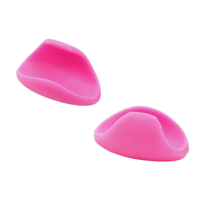 3Pcs Pink Flute Thumb Rest Cushion, Soft Silicone Finger Cover for Flute Wind Instrument