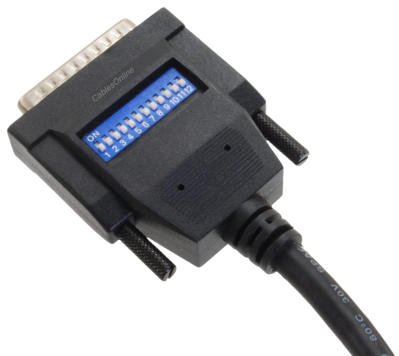 CablesOnline, 6ft 13W3 Male to SVGA (HD15) Male (SunMicro) Monitor Cable w/ 12 Dip Switches, W3-606
