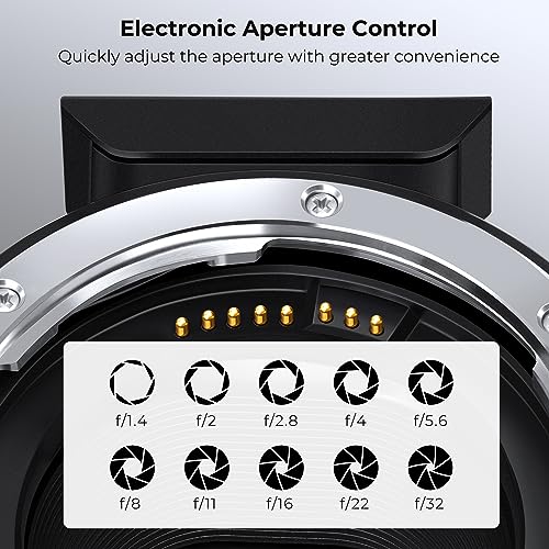 K&F Concept EF to EOS R Adapter, Auto Focus Lens Mount Adapter