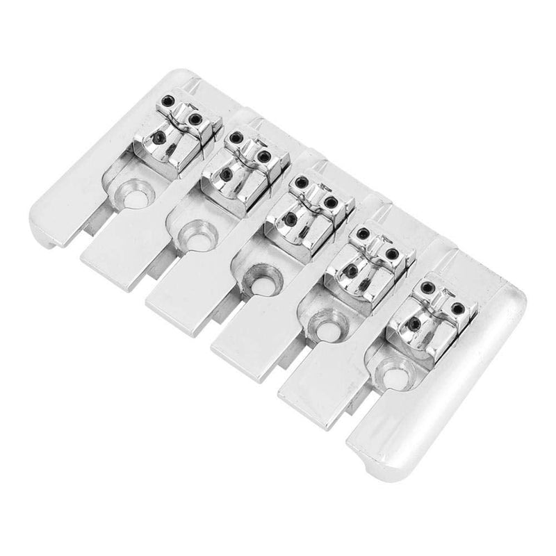 Bass Saddle, High-Quality Replacement for 5-String Electric Bass Guitar Bridge, 5 String Electric Bass Guitar Bridge, Durable Guitar Accessories for Electric Bass Players
