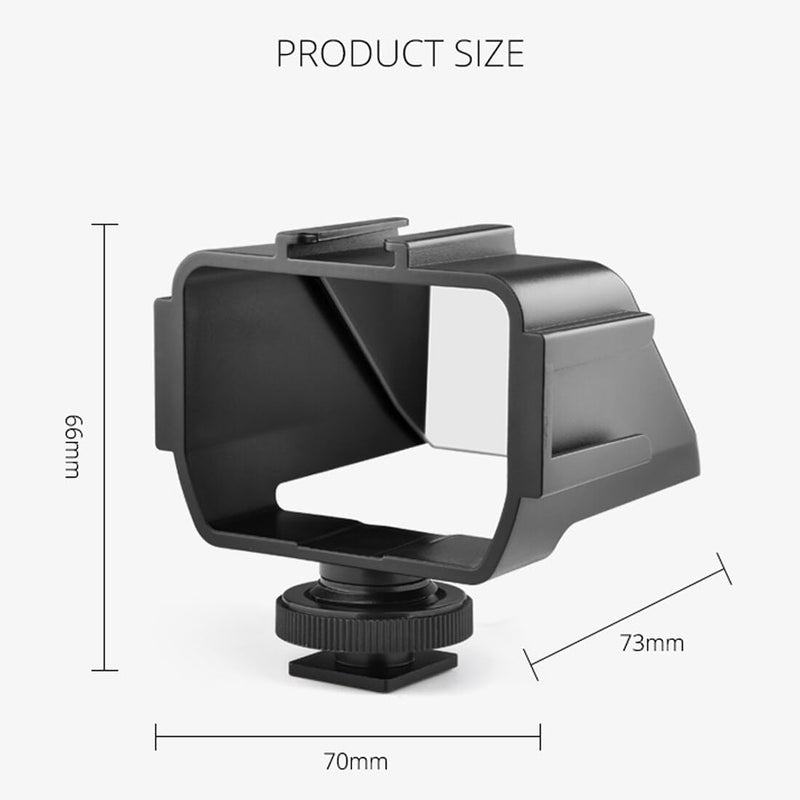 Plastic Camera Selfie Vlog Flip Up Mirror Screen 3 Cold Shoe Mounts Compatible with Sony A6500/6300 Compatible with Fuji XT2/3/20/30