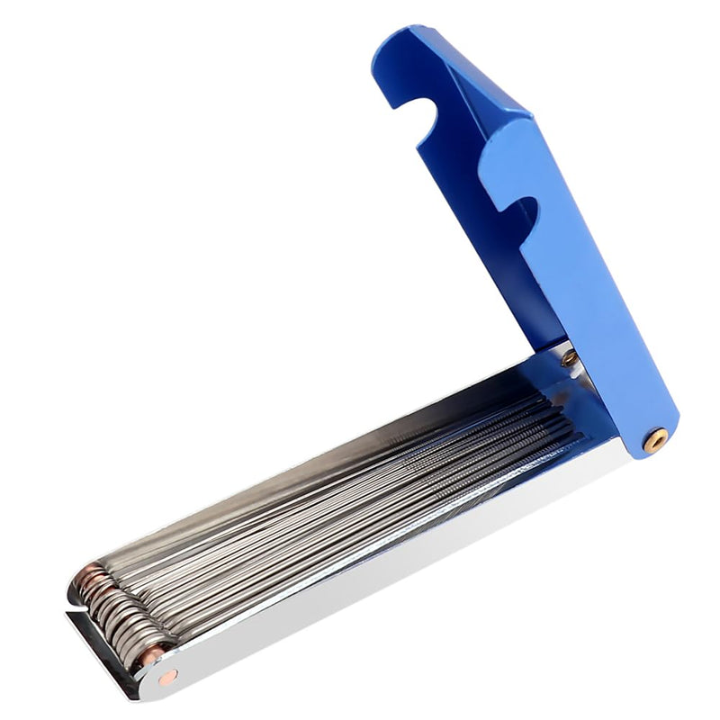 Guitar Nut Slotting File Saw Rods Slot Filing Set Needle File Set Luthier Tools Replacement Tip Cleaner Files Blue.